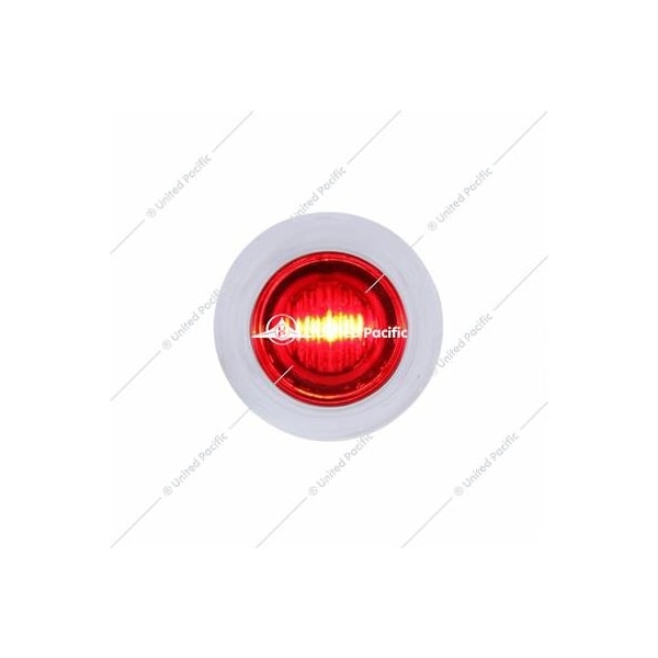 United Pacific 3 Led Dual Function Mini Clearance/Marker Light With Bezel - Red Led/Red Lens 37968 - main